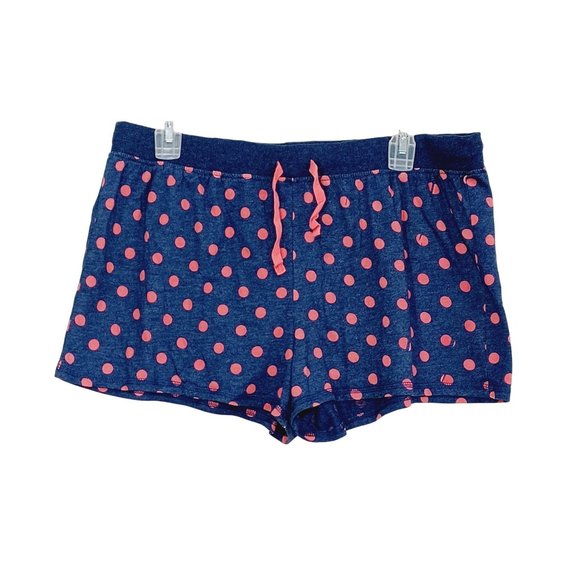 Reaction Other - Reaction Women's Sleep Shorts Polka Dot Size L Pajama Adjustable Laces